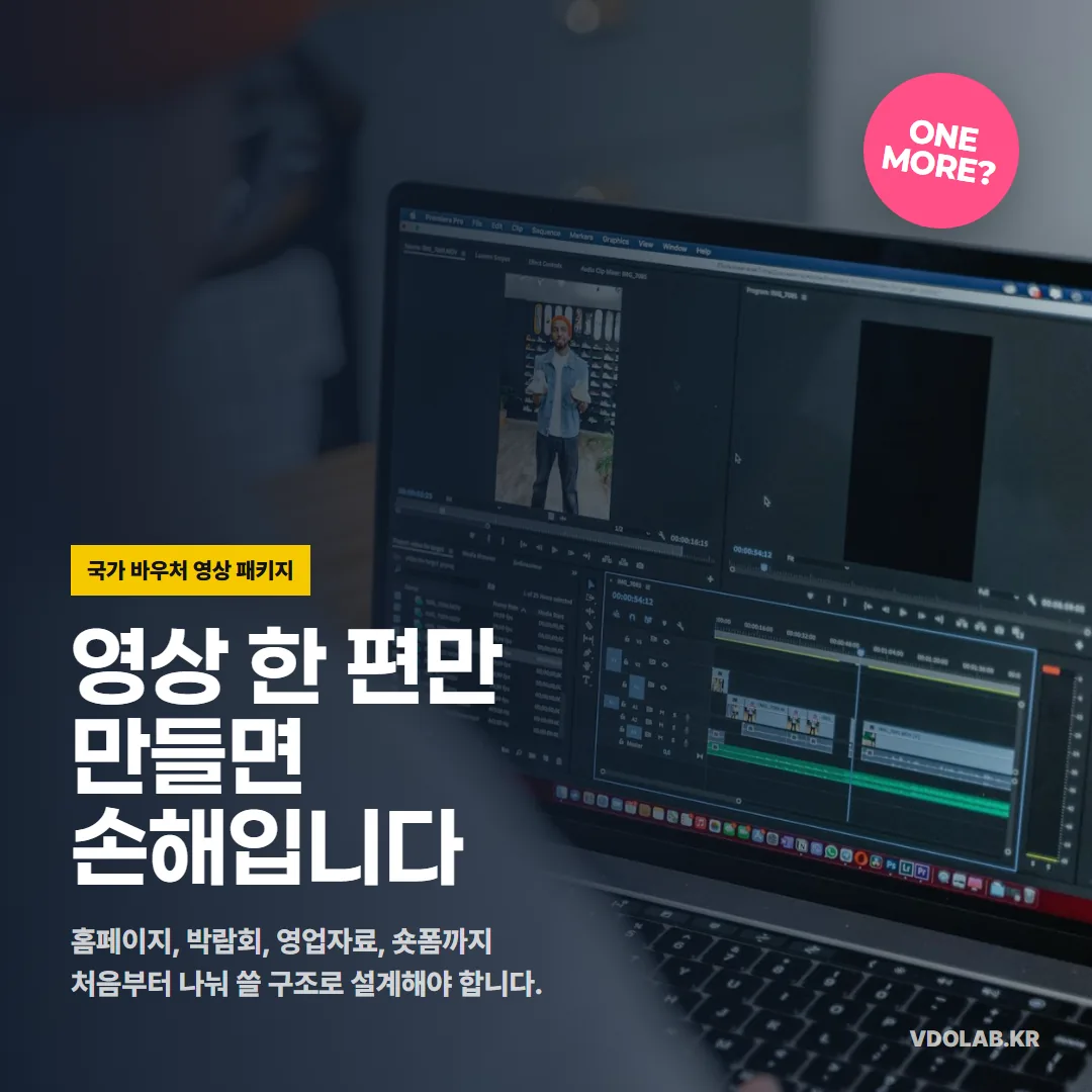 국가 바우처 홍보영상, 한 편만 만들면 손해인 이유와 패키지 설계 — 카드뉴스 표지
