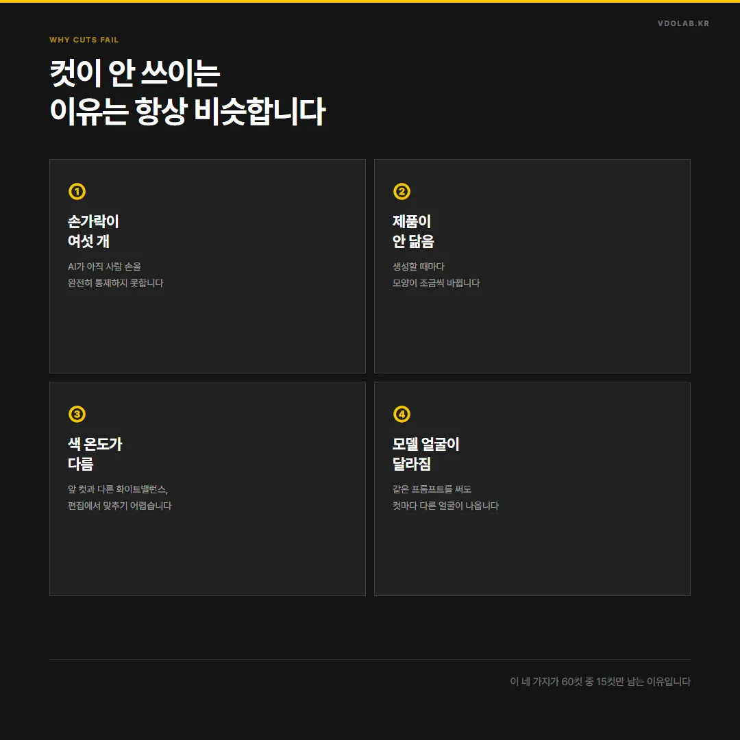 이유는 항상 비슷합니다 완전히 통제하지 못합니다